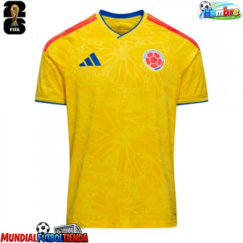 Camiseta Colombia Primera Equipación Replica Mundial 2026 mangas cortas